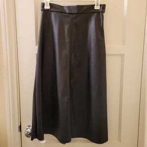 H&M Faux Leather Skirt